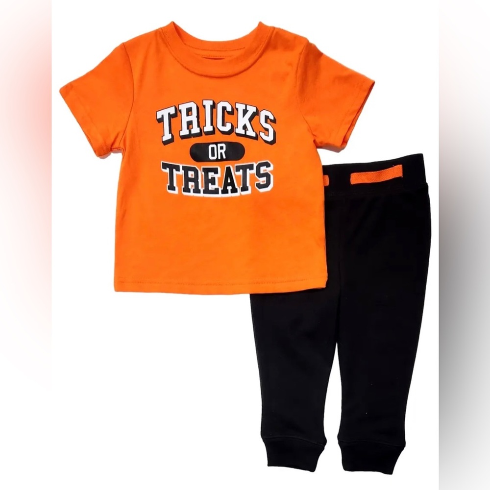 Tricks Or Treats Toddler 2T Halloween Shirt & Pants Set NWT
